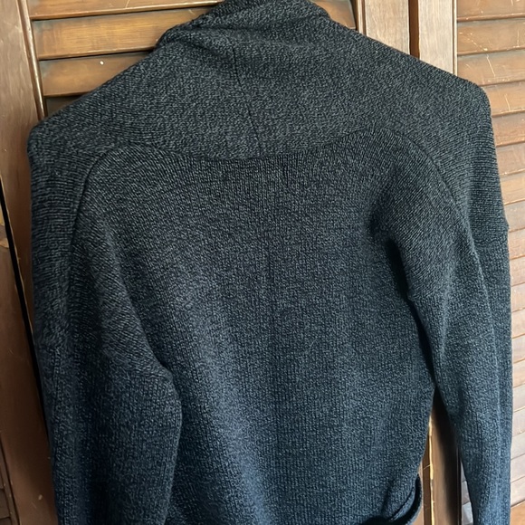 Old Navy Charcoal Shawl Collar Sweater - Picture 5 of 5